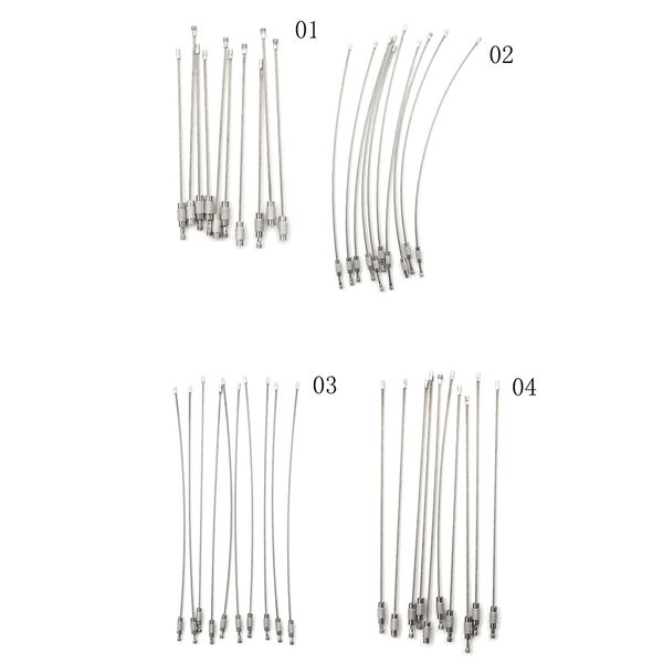 10Pcs 10/20/25cm Keychain Tag Rope Stainless Steel Wire Cable Loop Screw Lock Gadget Ring Key Keyring Circle Camps Hanging Tool
10Pcs 10/20/25cm Keychain Tag Rope Stainless Steel Wire Cable Loop Screw Lock Gadget Ring Key Keyring Circle Camps Hanging Tool