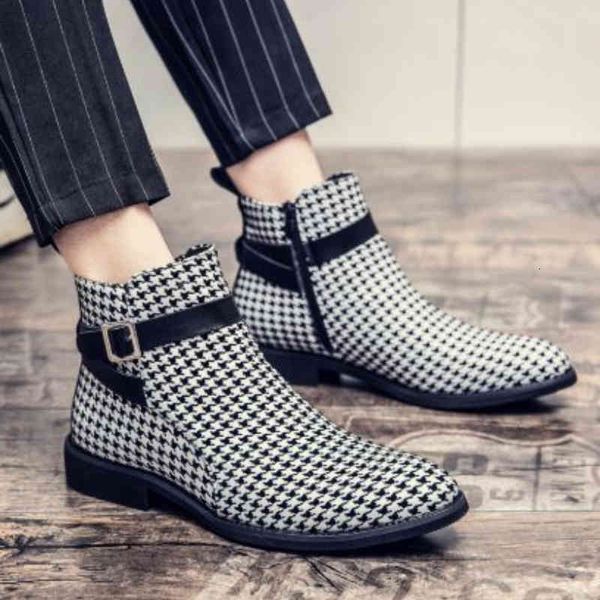 dress shoes men's casual shoes fashionable a thousand plaid birds high roman buckles comfortable gentleman selling warm ks022 55bk, Black
dress shoes men's casual shoes fashionable a thousand plaid birds high roman buckles comfortable gentleman selling warm ks022 55bk, Black
