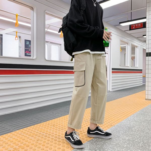 2021 new spring autumn cotton cargo men's fashion retro multi-pocket casual men streetwear loose hip-hop straight pants mens 8kxn, Black
2021 new spring autumn cotton cargo men's fashion retro multi-pocket casual men streetwear loose hip-hop straight pants mens 8kxn, Black