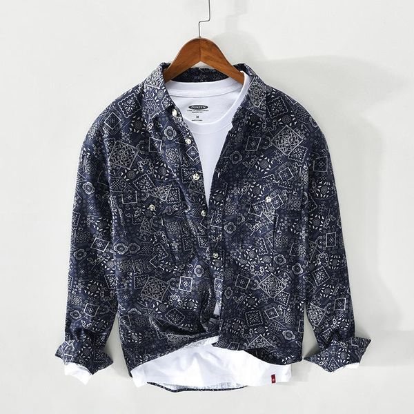 spring summer new fashion men vintage digital print pure cotton lapel long sleeve shirts male retro trendy comfortable chic, White;black
spring summer new fashion men vintage digital print pure cotton lapel long sleeve shirts male retro trendy comfortable chic, White;black