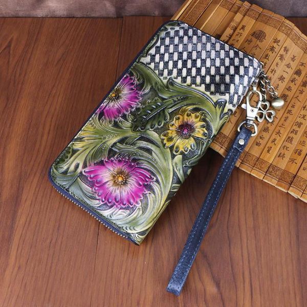 wallets johnature 2021 hand carved genuie leather women wallet retro large clutch card holder leisure cowhide phone purse, Red;black
wallets johnature 2021 hand carved genuie leather women wallet retro large clutch card holder leisure cowhide phone purse, Red;black