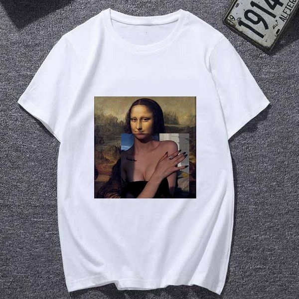 new summer tshirt spoof mona lisa fun fashion print t-shirt personality harajuku funny casual thin section t shirt women clothes, White
new summer tshirt spoof mona lisa fun fashion print t-shirt personality harajuku funny casual thin section t shirt women clothes, White