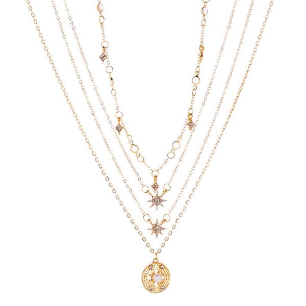 chains fashion long multi-layer star necklace creative hexagram pendant sweater chain 4-layer accessories, Silver
chains fashion long multi-layer star necklace creative hexagram pendant sweater chain 4-layer accessories, Silver