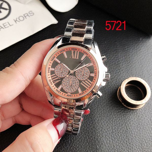 the new fashion high-quality diamond-encrusted watch three-eye six-needle round roman bar scale stainless steel couple quartz watch, Slivery;brown
the new fashion high-quality diamond-encrusted watch three-eye six-needle round roman bar scale stainless steel couple quartz watch, Slivery;brown