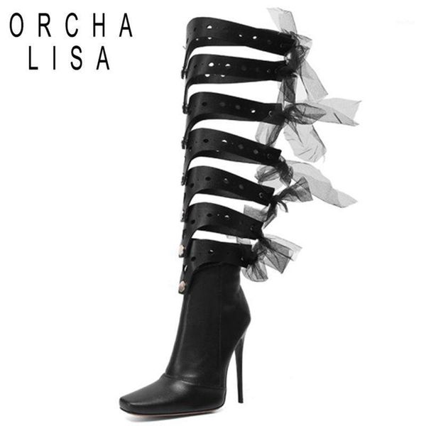 boots orcha lisa women over knee sandals high thin heels 12cm fax cow leather club stylish big size 35-48 party outdoor c21911, Black
boots orcha lisa women over knee sandals high thin heels 12cm fax cow leather club stylish big size 35-48 party outdoor c21911, Black