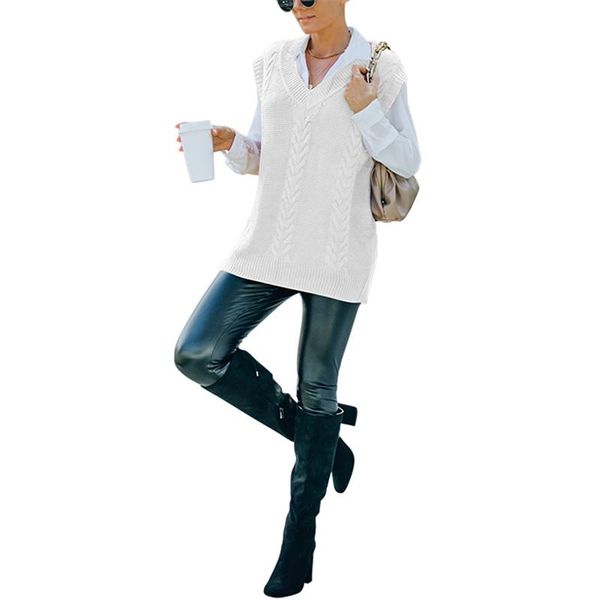 women's vests women’s casual v-neck knitted vest fashion solid color twisted stacked-wear sleeveless, Black;white
women's vests women’s casual v-neck knitted vest fashion solid color twisted stacked-wear sleeveless, Black;white