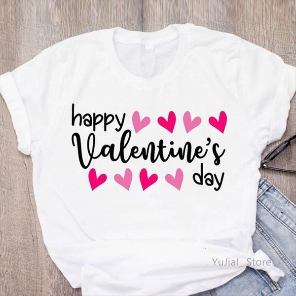 happy valentines day letter women t shirts print tshirts pink love femme harajuku kawaii clothes funny female streetwear, White
happy valentines day letter women t shirts print tshirts pink love femme harajuku kawaii clothes funny female streetwear, White
