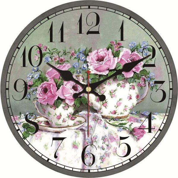 wall clocks decor desk vase rose oil painting round wooden clock watches big arab numerals vintage large art
wall clocks decor desk vase rose oil painting round wooden clock watches big arab numerals vintage large art