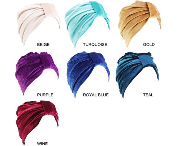 new fashion women turban indian caps fashion winter headband vintage double stretch velvet turban headwrap, Blue;gray
new fashion women turban indian caps fashion winter headband vintage double stretch velvet turban headwrap, Blue;gray