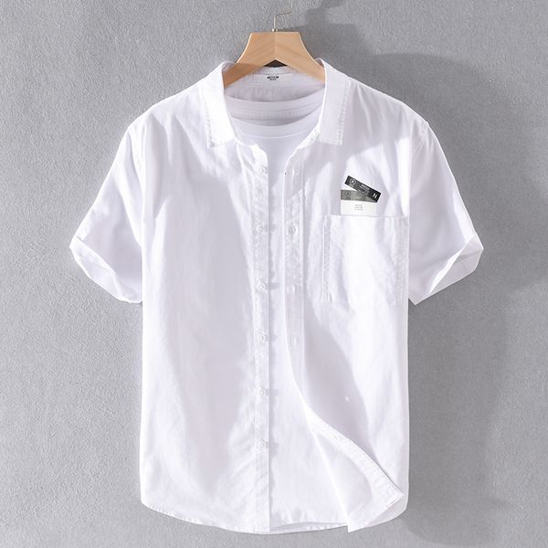2021 new summer oxford short-sleeved cotton fashion trendy brand shirts for men simple casual shirt mens chemise overhemd za83, White;black
2021 new summer oxford short-sleeved cotton fashion trendy brand shirts for men simple casual shirt mens chemise overhemd za83, White;black