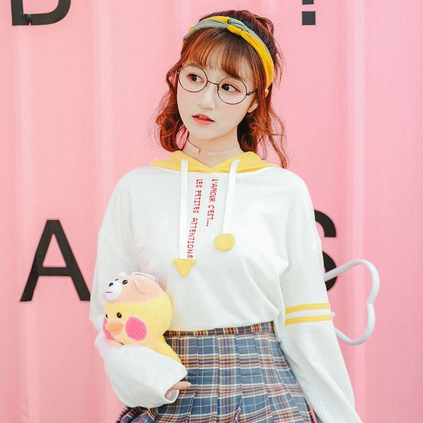 2021 new harajuku kawaii long sleeve women's hoodies fall k-pop lolita sweatshirt style hoodie schoolgirl streetwear clothes 1icc, Black
2021 new harajuku kawaii long sleeve women's hoodies fall k-pop lolita sweatshirt style hoodie schoolgirl streetwear clothes 1icc, Black
