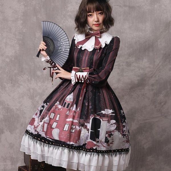 casual dresses xxs xl 2xl plus size 2021 lolita sweet vintage dress long sleeve printed ball gown party, Black;gray
casual dresses xxs xl 2xl plus size 2021 lolita sweet vintage dress long sleeve printed ball gown party, Black;gray