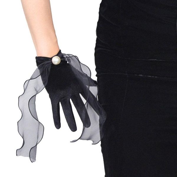 five fingers gloves women gold velvet short thin elastic bow peal dinner dress mittens 22cm transparent wave net yarn ribbon warm driving h4, Blue;gray
five fingers gloves women gold velvet short thin elastic bow peal dinner dress mittens 22cm transparent wave net yarn ribbon warm driving h4, Blue;gray