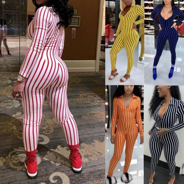 women's jumpsuits & rompers hirigin women long sleeve playsuit jumpsuit party striped romper bodycon lady v neck trousers cocktail club, Black;white
women's jumpsuits & rompers hirigin women long sleeve playsuit jumpsuit party striped romper bodycon lady v neck trousers cocktail club, Black;white