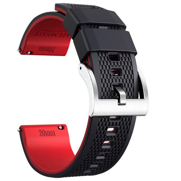 watch bands hemsut black red silicone bands, 18mm 20mm 22mm quick release rubber strap for men women soft replacement, 10 colors, Black;brown
watch bands hemsut black red silicone bands, 18mm 20mm 22mm quick release rubber strap for men women soft replacement, 10 colors, Black;brown
