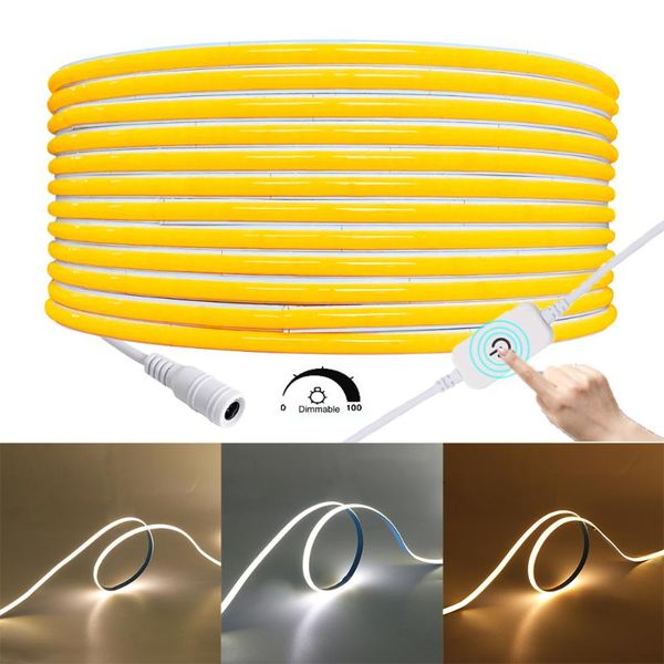 strips 5mm cob led strip 384leds/m high density linear dimmable flexible fob light bar dc12v/24v warm cold white 3000k 4000k 6000k
strips 5mm cob led strip 384leds/m high density linear dimmable flexible fob light bar dc12v/24v warm cold white 3000k 4000k 6000k