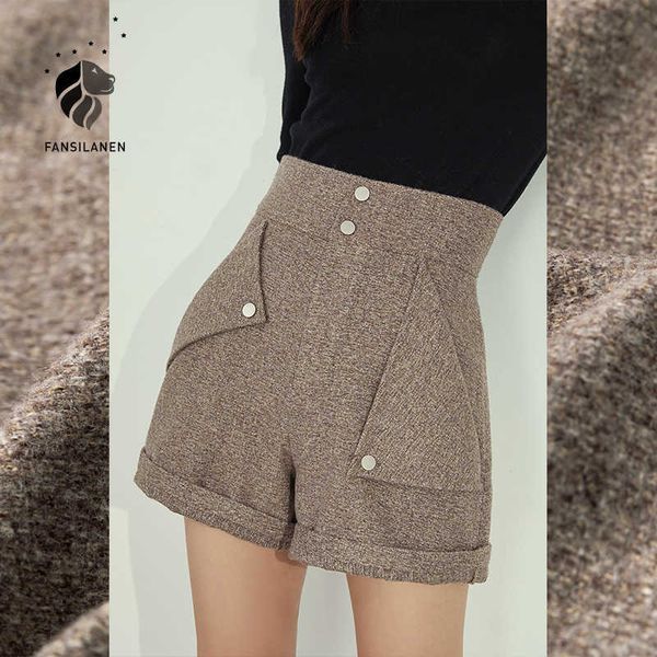 fansilanen autumn winter wide leg casual shorts women knitted elegant high waist female streetwear short pants 210607, White;black
fansilanen autumn winter wide leg casual shorts women knitted elegant high waist female streetwear short pants 210607, White;black