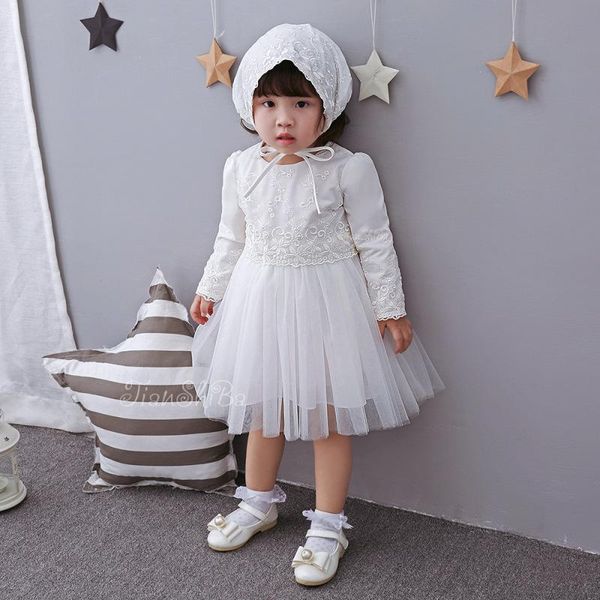 girl's dresses baby girl pageant wedding with hat infant princess little girls 1 year birthday party dress born christening gowns, Red;yellow
girl's dresses baby girl pageant wedding with hat infant princess little girls 1 year birthday party dress born christening gowns, Red;yellow