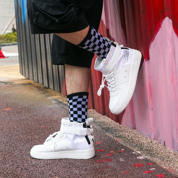 autumn and winter black and white checkered socks trend cotton british style personalized tube socks kawaii ladies
autumn and winter black and white checkered socks trend cotton british style personalized tube socks kawaii ladies