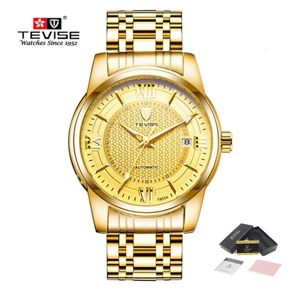 brand tevise business watches men luxury automatic mechanical stainless steel waterproof fashion casual wrists gold, Slivery;brown
brand tevise business watches men luxury automatic mechanical stainless steel waterproof fashion casual wrists gold, Slivery;brown