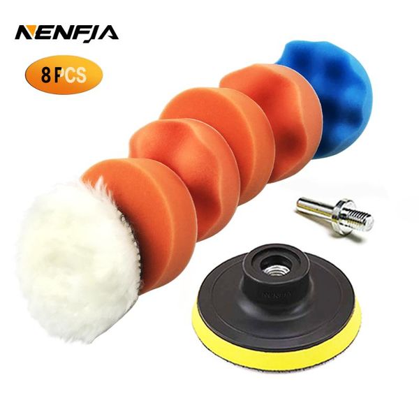 care products 8pcs 3/4/5/6/ inch waffle buffer polishing pad set for car polisher + drill adaptor m10 m16 power tools
care products 8pcs 3/4/5/6/ inch waffle buffer polishing pad set for car polisher + drill adaptor m10 m16 power tools