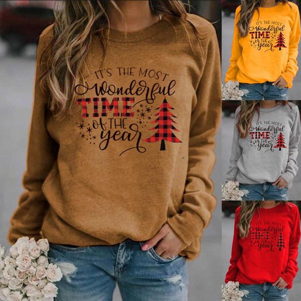 women's hoodies & sweatshirts women hoodie christmas wonderful time printed fleece long sleeve o neck loose sweatshirt girls pullovers, Black
women's hoodies & sweatshirts women hoodie christmas wonderful time printed fleece long sleeve o neck loose sweatshirt girls pullovers, Black
