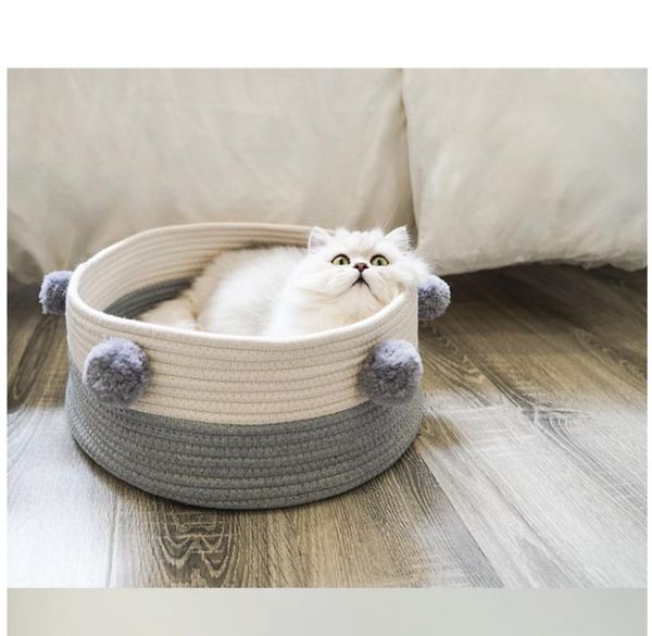 cat beds & furniture weave bed house dog for small dogs basket pompon decorate all seasons sleeping puppy mat supplies pet rest
cat beds & furniture weave bed house dog for small dogs basket pompon decorate all seasons sleeping puppy mat supplies pet rest