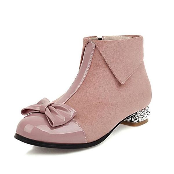 boots comfortable crystal square heel short boot girls sweet bow lolita princess ankle school shoes women plus size 34~43, Black
boots comfortable crystal square heel short boot girls sweet bow lolita princess ankle school shoes women plus size 34~43, Black