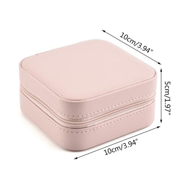 jewelry pouches, bags protable women leather box organizer display jewellery zipper storage, Pink;blue
jewelry pouches, bags protable women leather box organizer display jewellery zipper storage, Pink;blue