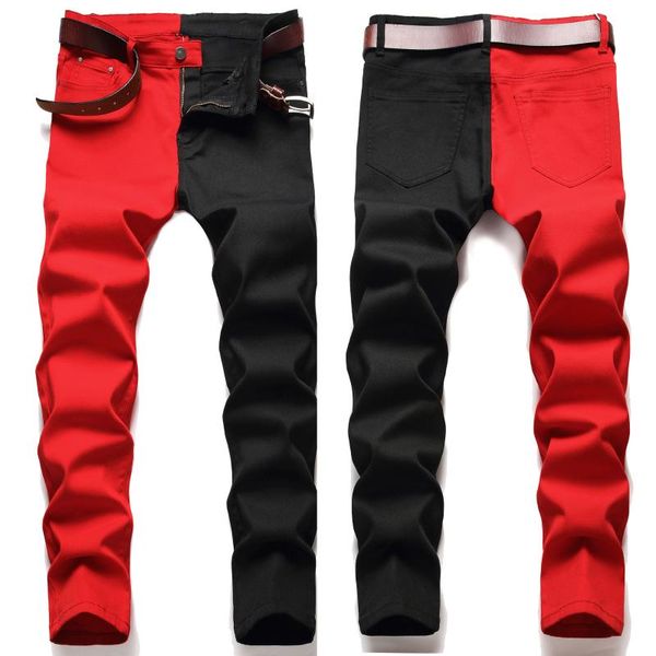 men's jeans fashion trend red stitching micro-elastic slim fit 2021 autumn and winter, Blue
men's jeans fashion trend red stitching micro-elastic slim fit 2021 autumn and winter, Blue