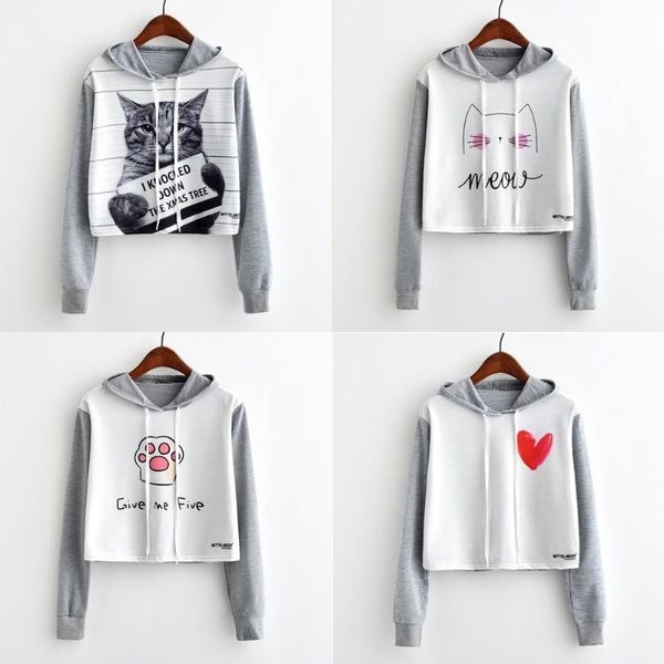 women's hoodies & sweatshirts artguy women fashion harajuku sweatshirt casual long sleeve pullover cute graphic print gray crop for aut, Black
women's hoodies & sweatshirts artguy women fashion harajuku sweatshirt casual long sleeve pullover cute graphic print gray crop for aut, Black