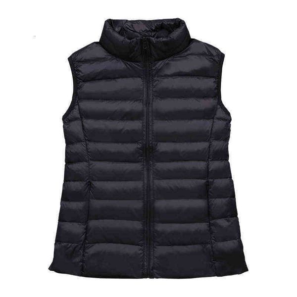 2021 off season women's down et short light vest waistcoat thin coat, Black;white
2021 off season women's down et short light vest waistcoat thin coat, Black;white