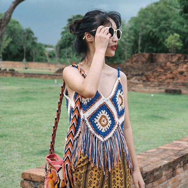 spring summer autumn women's wear beautiful mood travel beach clothes hand made hollow wool suspender vest bx00 swimwear, White;black
spring summer autumn women's wear beautiful mood travel beach clothes hand made hollow wool suspender vest bx00 swimwear, White;black