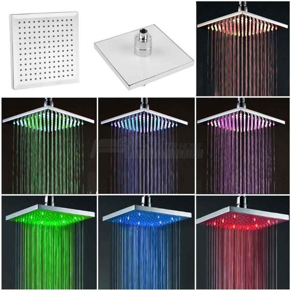 bathroom shower heads 7 color changing rainfall head 8"square temperature sensor led light water saving bath shower,bathroom product
bathroom shower heads 7 color changing rainfall head 8"square temperature sensor led light water saving bath shower,bathroom product