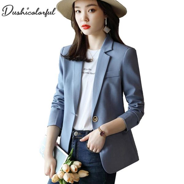 women's suits & blazers women chic office lady single button blazer vintage coat fashion notched collar long sleeve ladies outerwear st, White;black 
women's suits & blazers women chic office lady single button blazer vintage coat fashion notched collar long sleeve ladies outerwear st, White;black