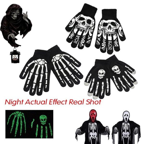 cycling gloves warm knitted bike touch screen halloween skull ghost claw grimace printing fluorescent luminous accessories, Black
cycling gloves warm knitted bike touch screen halloween skull ghost claw grimace printing fluorescent luminous accessories, Black