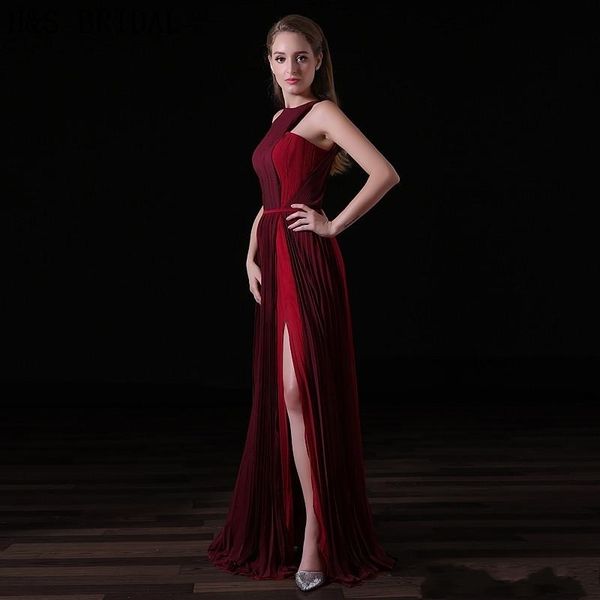 new burgundy 2021 chiffon long halter fashion women formal gown slit evening party prom es mg9t, Black;red
new burgundy 2021 chiffon long halter fashion women formal gown slit evening party prom es mg9t, Black;red
