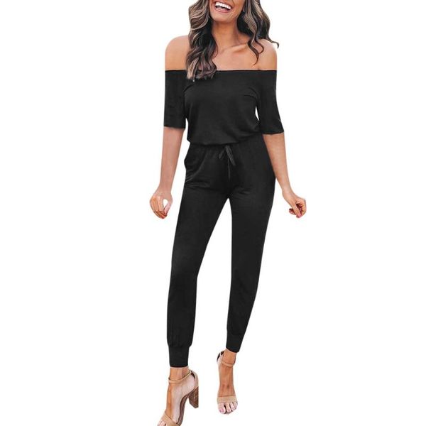 women's jumpsuits & rompers elegant jumpsuit women summer backless off shoulder half sleeve playsuit salopette femme, Black;white
women's jumpsuits & rompers elegant jumpsuit women summer backless off shoulder half sleeve playsuit salopette femme, Black;white