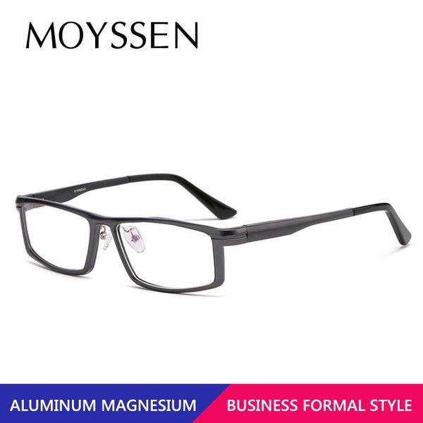 fashion sunglasses frames men's business style rectangular aluminum magnesium alloy frame glasses man spring hinge thick optical prescr, Black
fashion sunglasses frames men's business style rectangular aluminum magnesium alloy frame glasses man spring hinge thick optical prescr, Black