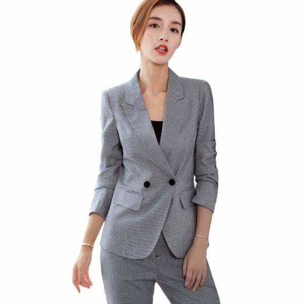 women's suits & blazers 2021 women pant suit 2 piece set office uniform designs business work wear, White;black
women's suits & blazers 2021 women pant suit 2 piece set office uniform designs business work wear, White;black
