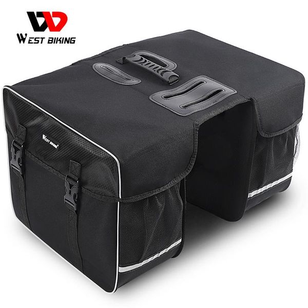 west biking 30l bicycle trunk bag waterproof mtb road bike bag cycling double side rear rack luggage carrier tail seat pannier
west biking 30l bicycle trunk bag waterproof mtb road bike bag cycling double side rear rack luggage carrier tail seat pannier