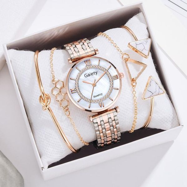 wristwatches 5pcs luxury women quartz watches women's strass vintage bracelet watch set box fashion jewelry rose gold steel tape, Slivery;brown
wristwatches 5pcs luxury women quartz watches women's strass vintage bracelet watch set box fashion jewelry rose gold steel tape, Slivery;brown