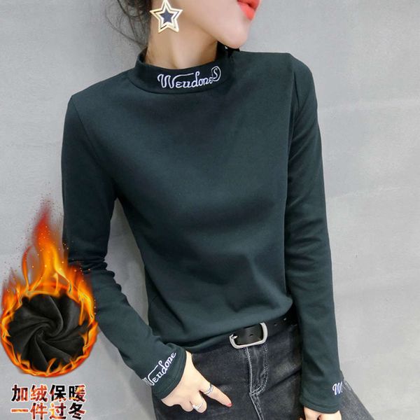 autumn for trendy thickened long sleeve t-shirt women's and winter, Black;gray
autumn for trendy thickened long sleeve t-shirt women's and winter, Black;gray