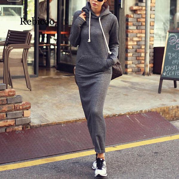 casual dresses hooded dress women autumn winter warm sweater fur fleece long sleeve hoodies slim maxi black female, Black;gray
casual dresses hooded dress women autumn winter warm sweater fur fleece long sleeve hoodies slim maxi black female, Black;gray
