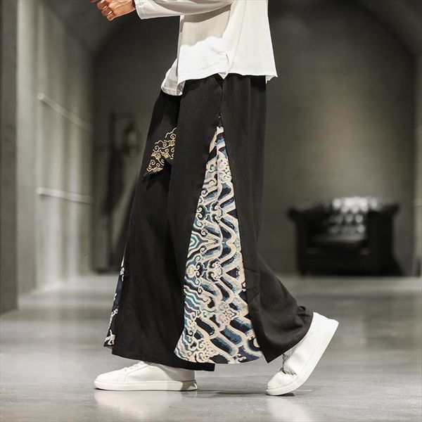 chinese style fashion patchwork casual women pants clothing antique hanfu plus size wide leg cotton line clothes male, Black
chinese style fashion patchwork casual women pants clothing antique hanfu plus size wide leg cotton line clothes male, Black