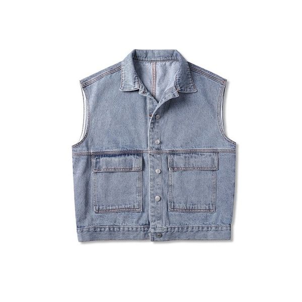 2021 new women's cotton sleeveless monochrome, loose fitting vest, denim, urban leisure fashion, lapel coat, autumn and spring c5h9, Black;white
2021 new women's cotton sleeveless monochrome, loose fitting vest, denim, urban leisure fashion, lapel coat, autumn and spring c5h9, Black;white