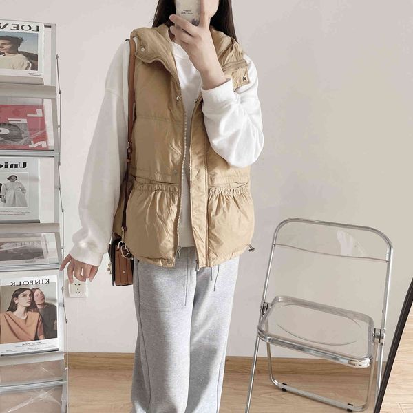 off season welfare thickened loose hooded short down et vt white duck down camisole vt, Black;white
off season welfare thickened loose hooded short down et vt white duck down camisole vt, Black;white