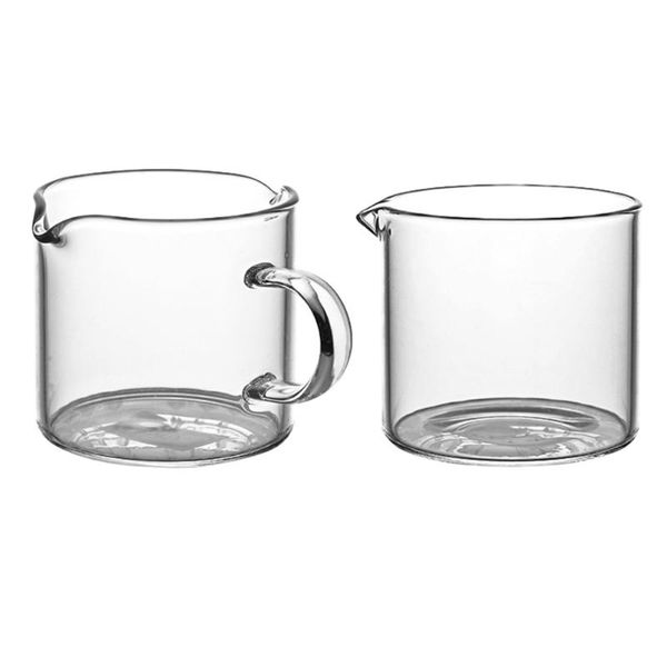 2pcs cups portable creative mini glass cups milk glass coffee for home