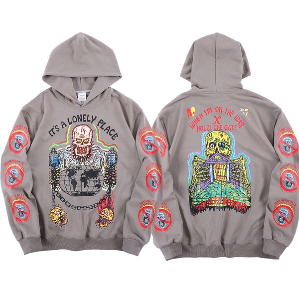 2021 new kanye west crnio palcio hoodie hip hop graffiti camisola com capuz pulver 39en, Black
2021 new kanye west crnio palcio hoodie hip hop graffiti camisola com capuz pulver 39en, Black