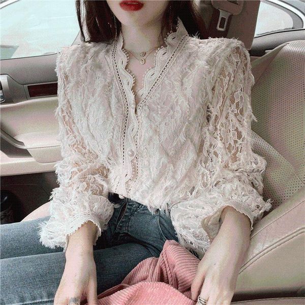women's blouses & shirts 2021 summer lace shirt women white translucent blouse long sleeve clothes blusas mujer de moda
women's blouses & shirts 2021 summer lace shirt women white translucent blouse long sleeve clothes blusas mujer de moda